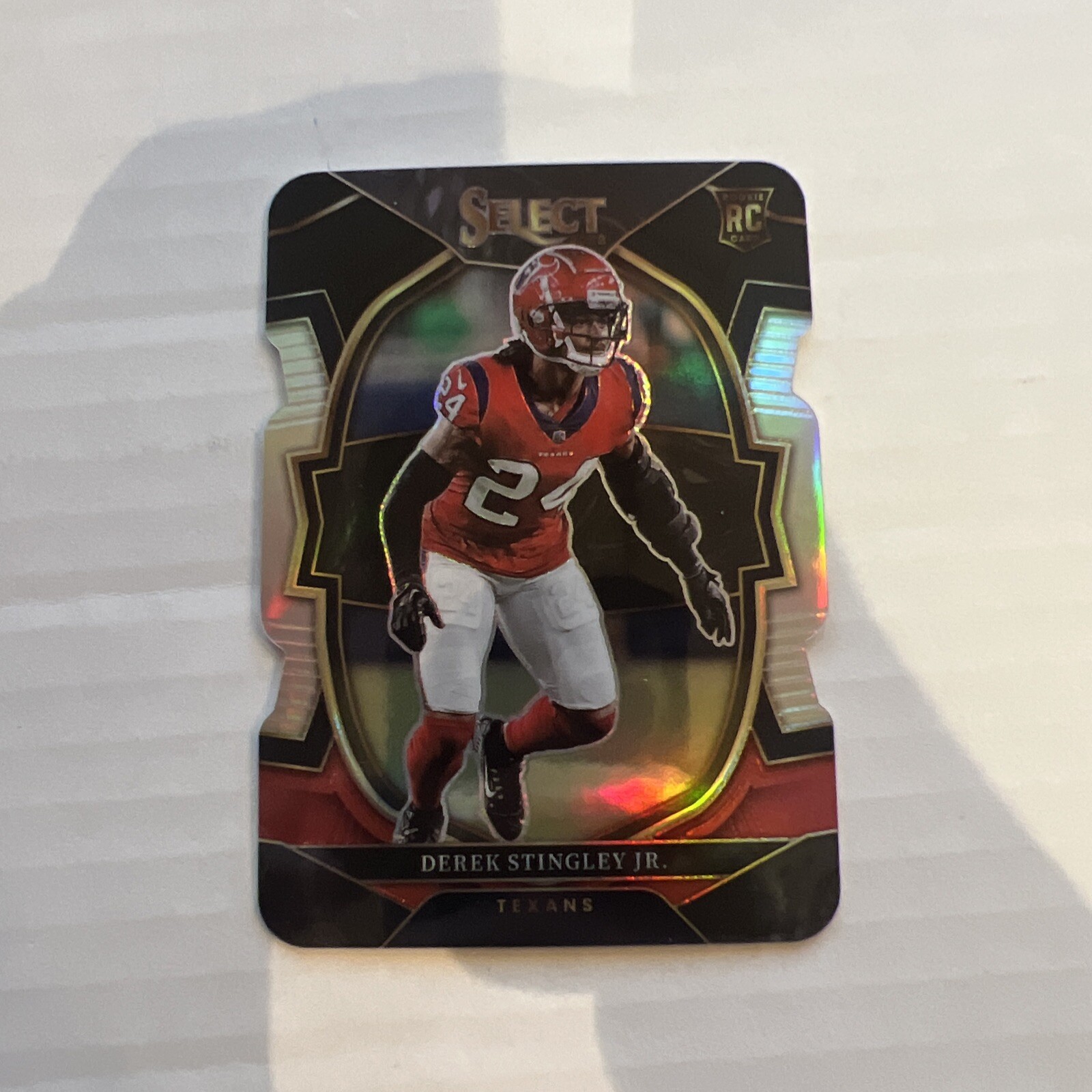 2022 Panini Select - Concourse Black and Red Prizm Die-Cut Derek Stingley Jr RC