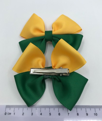 Forest Green and Yellow Gold School Hair Accessories - Picture 15 of 66