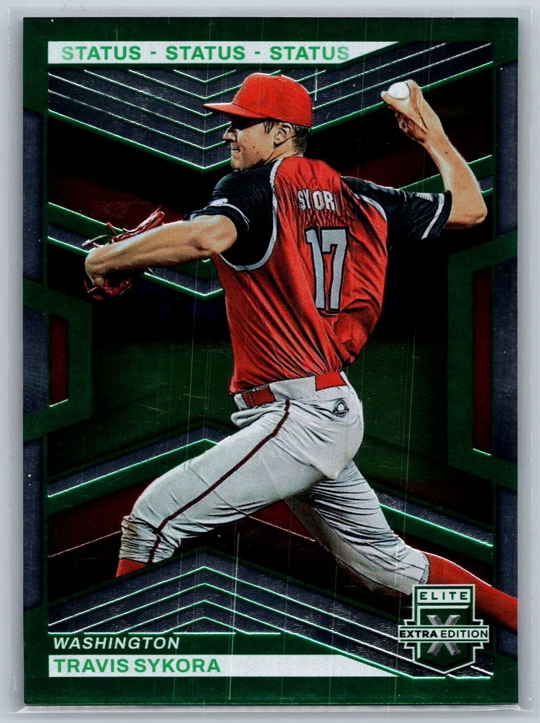 2023 panini elite extra edition baseball travis sykora green status 94/499