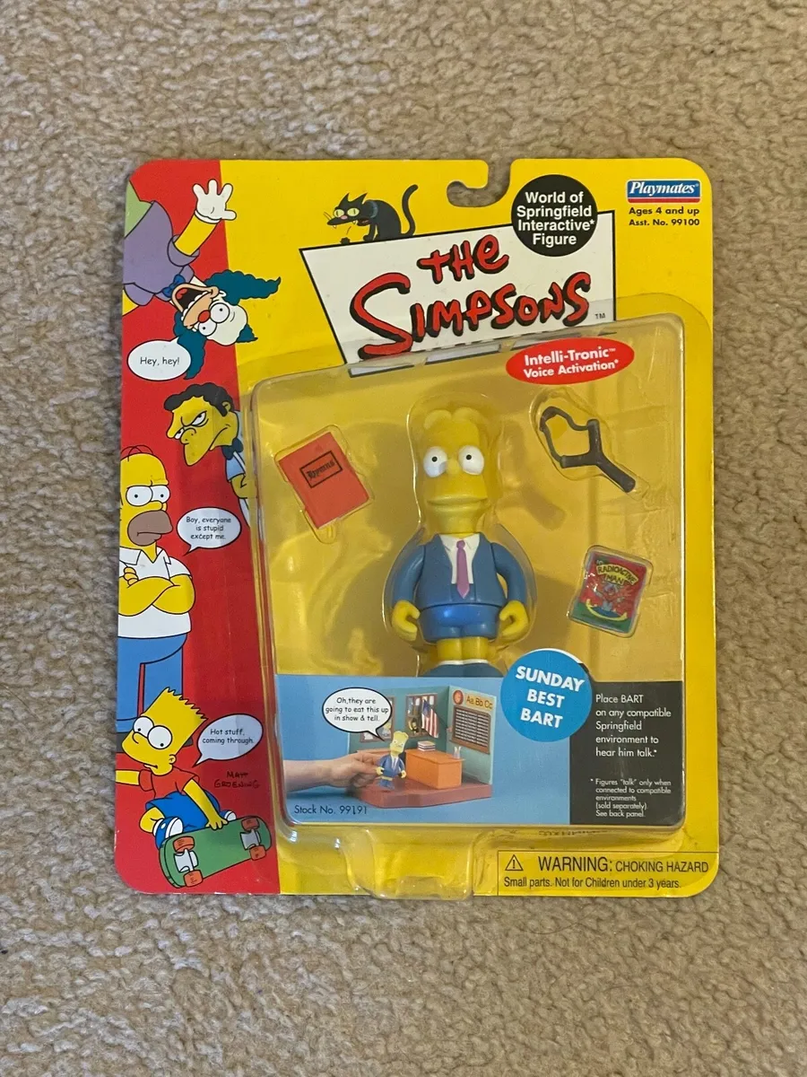 Figure　The　Series　Simpsons　WOS　World　Of　Springfield　Sunday　Best　Bart　Playmates　eBay