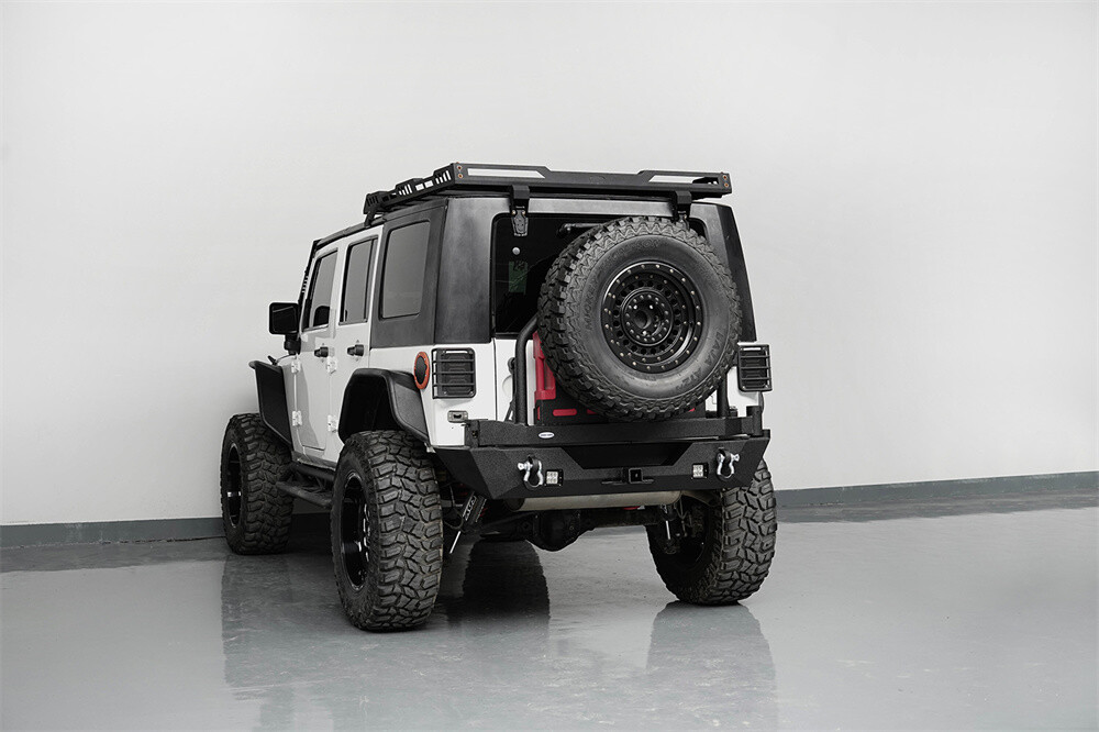 Rear Bumper w/Jerry Can Holder+Hitch Receiver+D-Rings For Jeep Wrangler JK 07-18 thumbnail 18