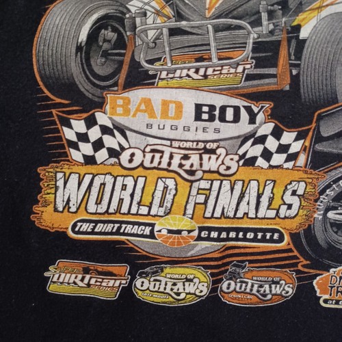 Outlaws World Finals Dirt Track T Shirt Mens Medium Black Bad Boy Buggies 2015 - Picture 13 of 16