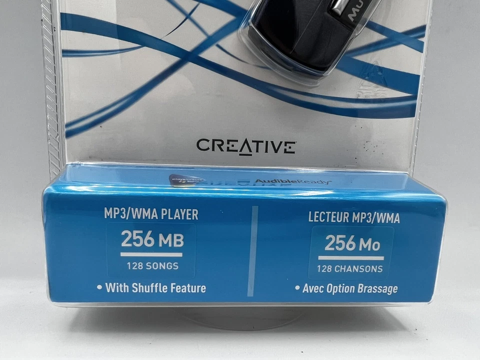 Creative Muvo Mix 256 MB MP3 / WMA Player USB 2.0 Blue New Factory ￼Sealed - Image 2 of 4