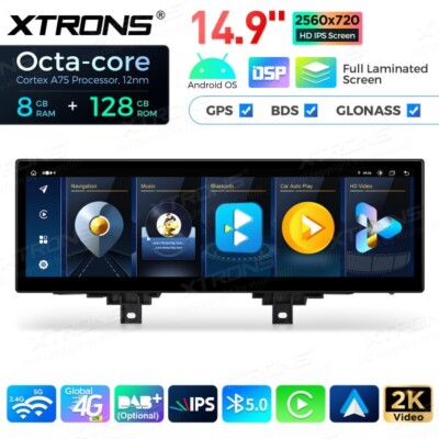14.9'' Android 14 8+128GB Autoradio GPS Retrofit  BMW 3er F30 F31 EVO 4er F32----