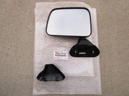 FITS: 89 - 95 TOYOTA 4RUNNER FRONT LEFT SIDE DOOR MIRROR BLACK OEM BRAND NEW