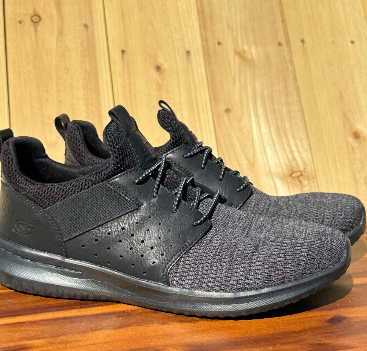 Skechers Delson Camben Gray Slip On Shoes Men's Size 12 Comfort