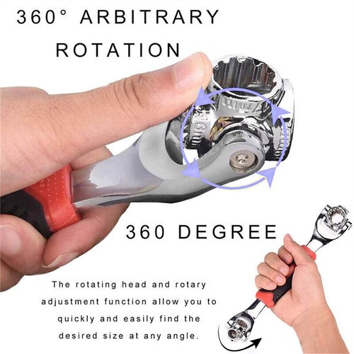 1x 360° Edelstahl Multifunktional 52-in-1 Schraubenschlüssel Universalschlüssel - Bild 6 von 11