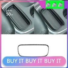 Real Carbon Fiber Control Storage Panel Frame Trim Decal For Dodge Durango 14-20