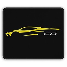 Sleek C8 Gaming Mouse Pad, Racing Desk Mat, Car Enthusiast Gift Corvette Car Guy