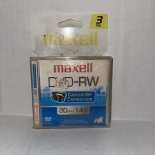 Maxwell DVD-R Camcorder Discs 3 Pack Up To 30 Minute Each 1.4 GB NEW