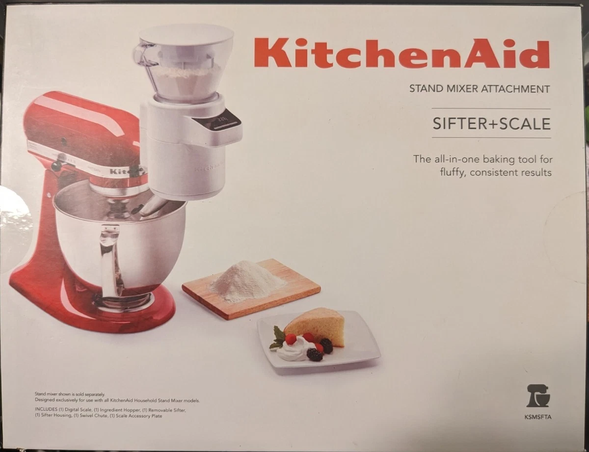 KitchenAid Sifter and Scale Attachment White - KSMSFTA 