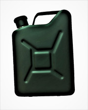 5oz Steel Jerry Can Style Hip Flask - Army Green, Black, Silver or Blue