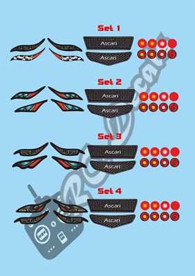 GT12 Ascari Light & Grill Set Schumacher Atom Zen Racing Mardave ERZ
