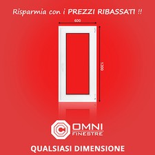 600X1200 SERRAMENTI, INFISSI, Finestre PVC BIANCO Anta Ribalta OTTIMO!