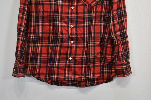 Old Navy Mens Long Sleeve Tartan Plaid Classic Fit Cotton Button Up Shirt M - Picture 4 of 8