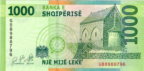Albania 1000 Leke 2019 Banknote Portrait of Pjetër Bogdani UNCIRCULATED - Picture 2 of 4