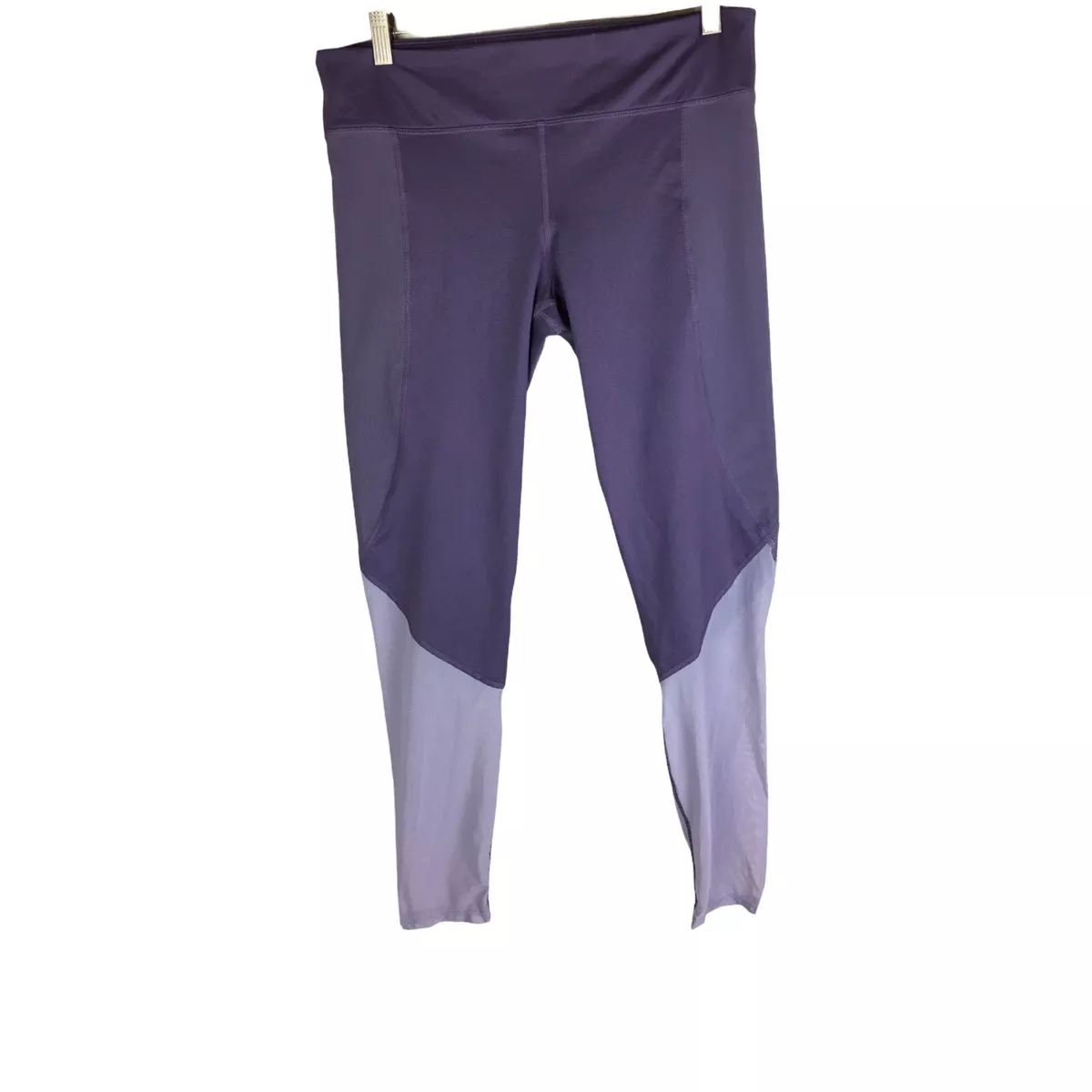 Joy Lab Women's Size Large Purple Lavender Leggings Yoga Workout Pants Mesh