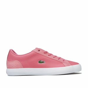 tenis lacoste branco e rosa
