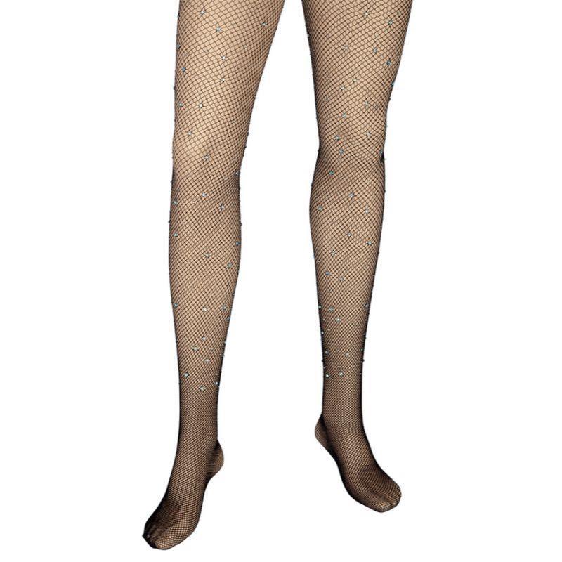 Wicked Costumes - Fishnet Tights with Diamantes - Adult