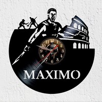 Vinywoody Vinyl Schallplatten Wanduhr Gladiator Rom Deko Geschenk