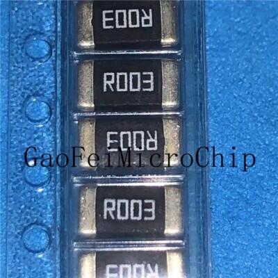 50PCS NEW 2512 SMD Resistor 1W 0.003 ohm 0.003R R003 2512 Chip Resistor ROO3