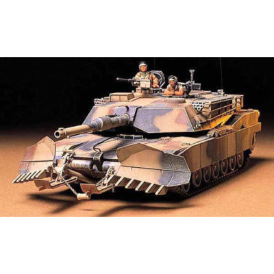 TAMIYA 35158 M1A1 Abrams w/Mine Plough 1:35 Military Model Kit | eBay