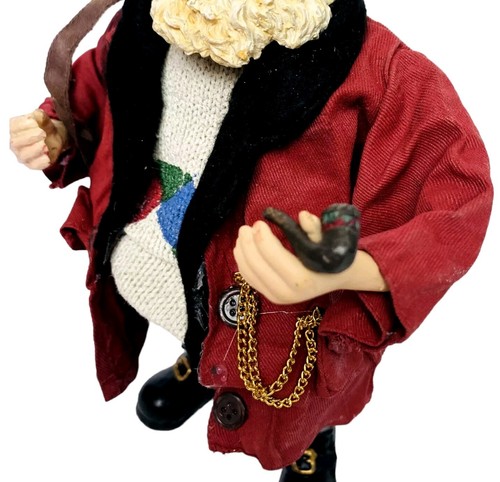 Traditions GOLFING SANTA CLAUS Fabric Mache St. Nicholas Vintage Christmas Golf - Picture 11 of 17