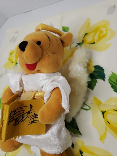 DISNEY STORE WINNIE THE POOH 8 1/2" ANGEL POOH LIMITED RELEASE 2000 SIZE: 9" NWT - Picture 3 of 10
