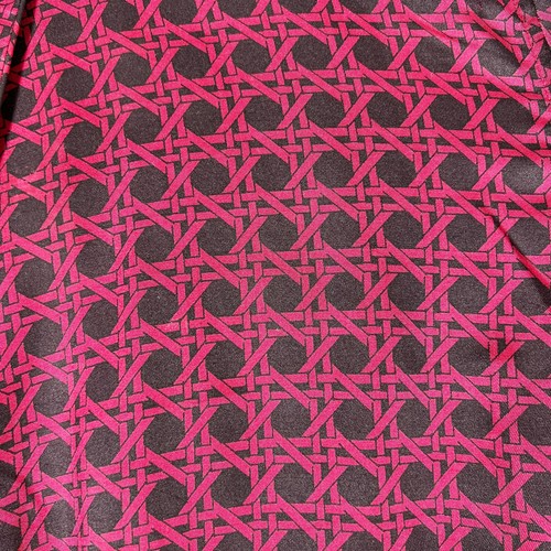 Vintage Christian Dior Robe De Chambre Unisex Silk Red & Black Satin Size L/XL - Picture 8 of 9