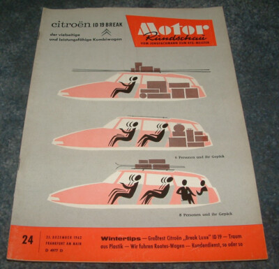 Motor Rundschau 24/62 Citroen ID 19 Break, viel Kfz-Technik