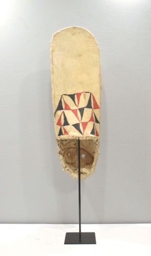 Papua New Guinea Baining Mask Female Secret Society Dance Mask Bark Cloth - Picture 7 of 8