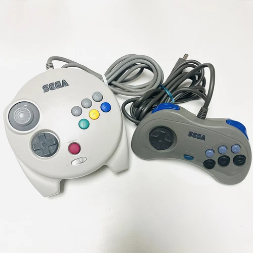 Sega Saturn 3D Multi Controller pad & SS Controller pad HSS-0101 set from Japan