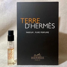 Hermes Terre D'Hermes Parfum Pure Perfume Sample Spray .06oz, 2ml New in Card