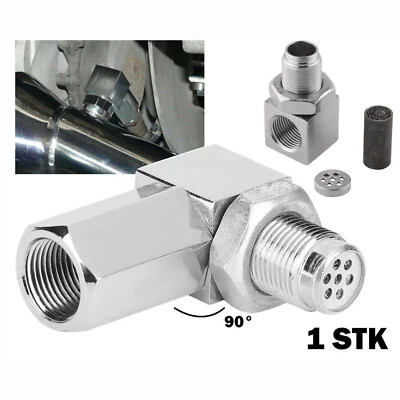 Abgas Katalysator O2 Lambdasonde ensor 90° Mini Lambda Adapter Kat Simulator