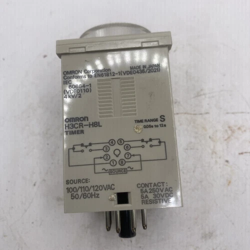 OMRON H3CR-H8L 250VAC 5A 0.6-12S NSNP