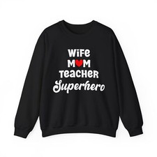 Sudadera Madre, Esposa Mamá Maestra Superhéroe Día de la Madre Mujer Sudadera