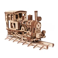 Wood Trick Chug-Chug Train Model Mechanical 3D Wooden Puzzle Best DIY Toy