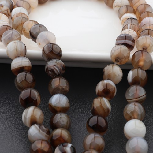 Natural Stone Sea Sediment Gemstone Round Loose Beads DIY Bracelets 4mm 6mm 8mm - Picture 23 of 357