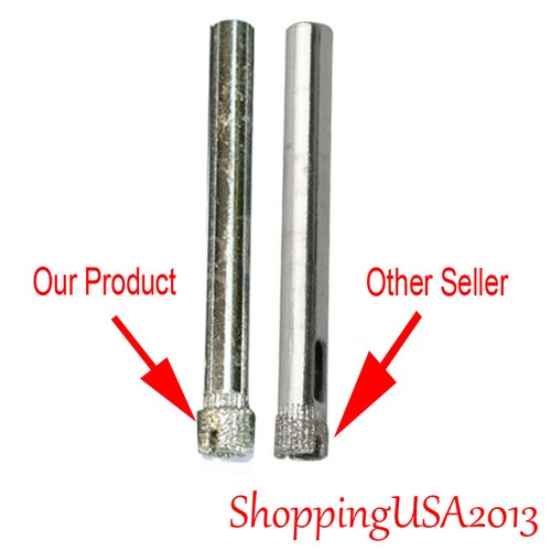 20 Pcs 6mm Diamond Drill Bits Hole Saw Cutter Tool Glass Granite Margle Ceramic - Picture 4 of 12