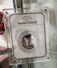 Desktop Acrylic Display Frame Protective Case For NGC/PCGS 5 Oz Coin Slab