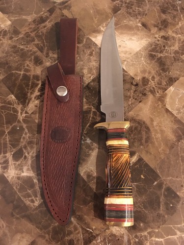 Chipaway Cutlery 12" Bowie Hunting Knife w/ Yellow Bone Handle/Sheath GW-3718YB - Picture 2 of 4