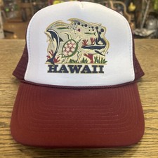 Vintage Snapback Trucker Hat Hawaii
