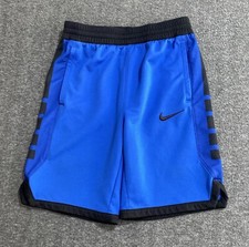 Nike Boys Shorts Running Blue Drawstring Elastic Waist Size L
