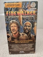 Firewalker VHS 1986 , 1987 Chuck Norris Louis Gossett, Jr. Former Rental