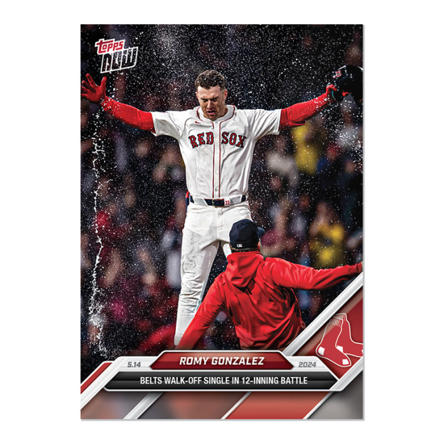2024 Topps Now 194 Romy Gonzalez Boston Red Sox Walk-Off Celebration PR 381 SP