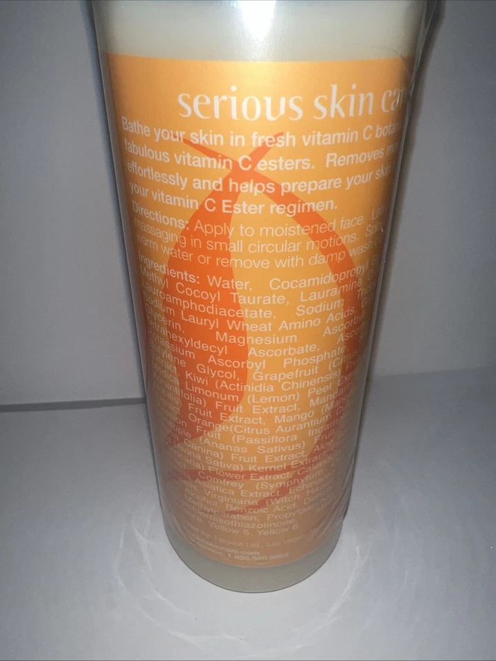 Limpiador facial Serious Skin Care 16 OZ C LIMPIO vitamina éster lavado nuevo Foto 4 de 4