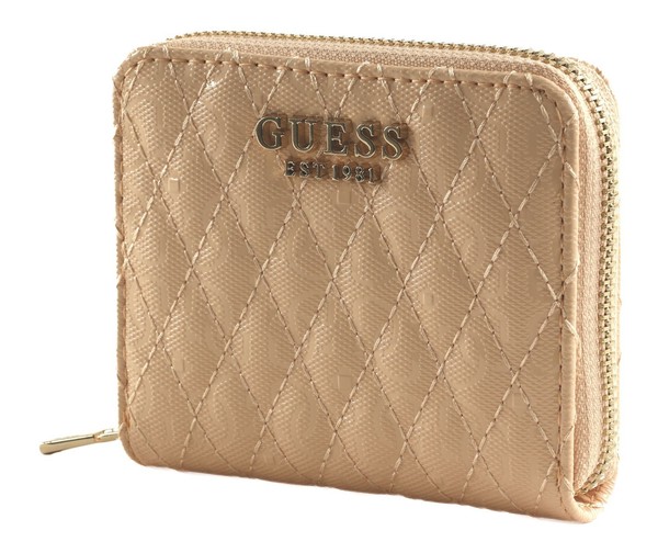 Guess Betula Small Zip Around Wallet S GeldböRse Apricot Apricot Neu-image
