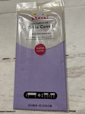 Plastic tablecloths 54  X 108  Lilac Purple