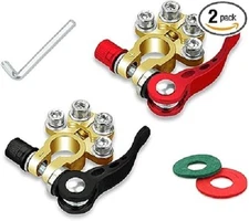 2 Battery Terminal Connectors Quick Release Disconnect for SAE/JIS Type A Copper