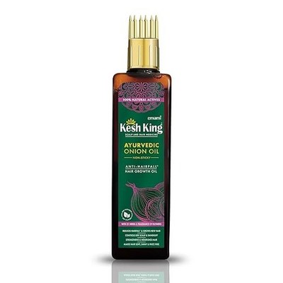 Kesh King Organic Onion Oil with Curry Leaves | Hair Fall Control Oil | Hair Oil